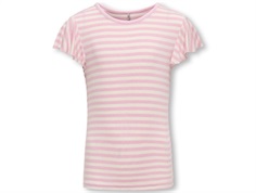 Kids ONLY top roseate spoonbill with stripes  